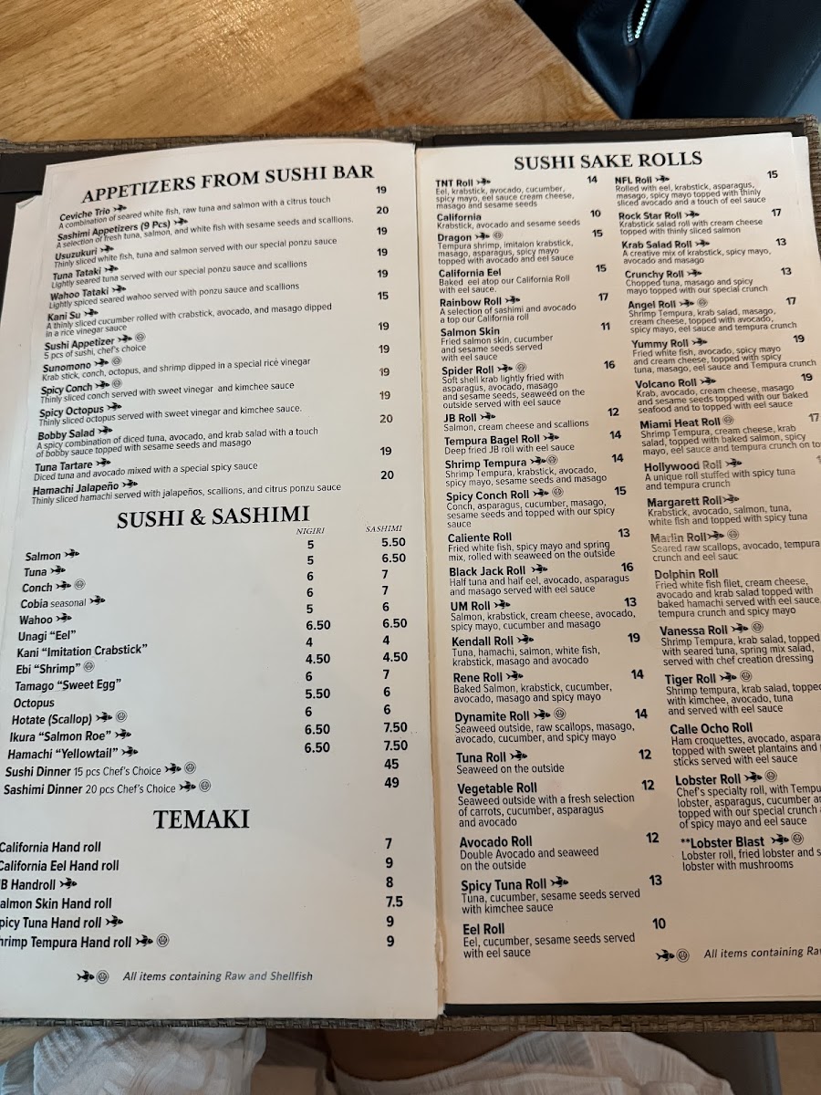 Sushi Sake Biscayne Menu - Image 3